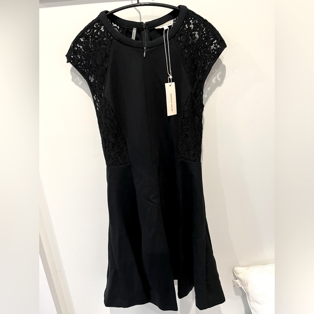 NWT Rebecca Taylor size 4 lace detail dress, size 4.